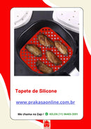 Tapete Silicone Air Fryer Tapete Protetor Fritadeira Antiaderente