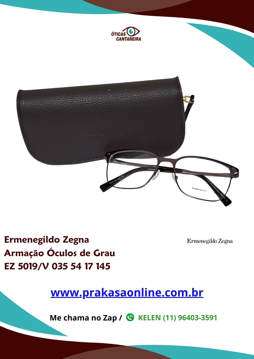Ermenegildo Zegna - Armação de Óculos de Grau - EZ 5019/V 035 54 17 145