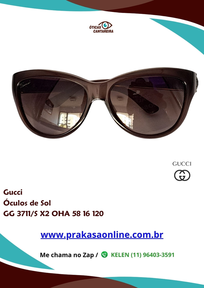 Gucci - Óculos de Sol - GG 3711/S X2 OHA 58 16 120