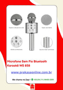 Microfone Sem Fio Bluetooth Usb Karaokê