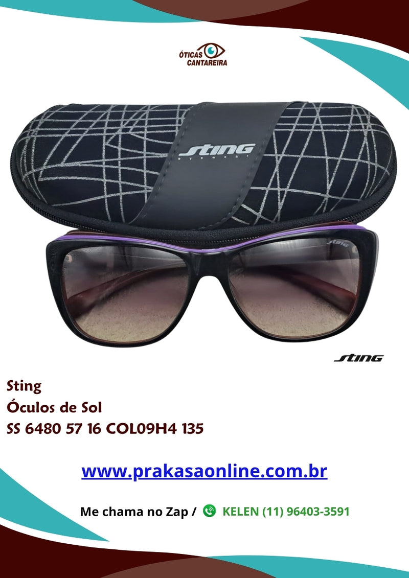 Sting - Óculos de Sol - SS 6480 57 16 COL09H4 135