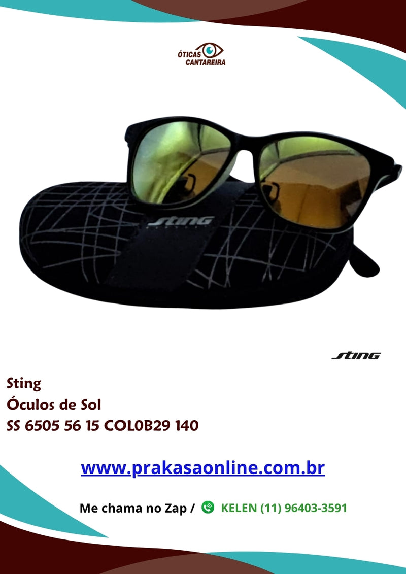 Sting - Óculos de Sol - SS 6505 56 15 COL0B29 140