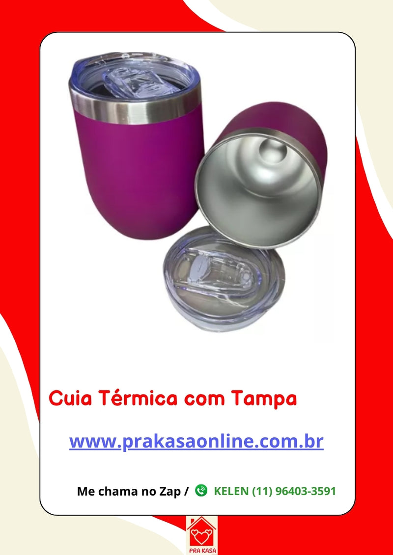 Copos Térmico Cuia Aço Inox