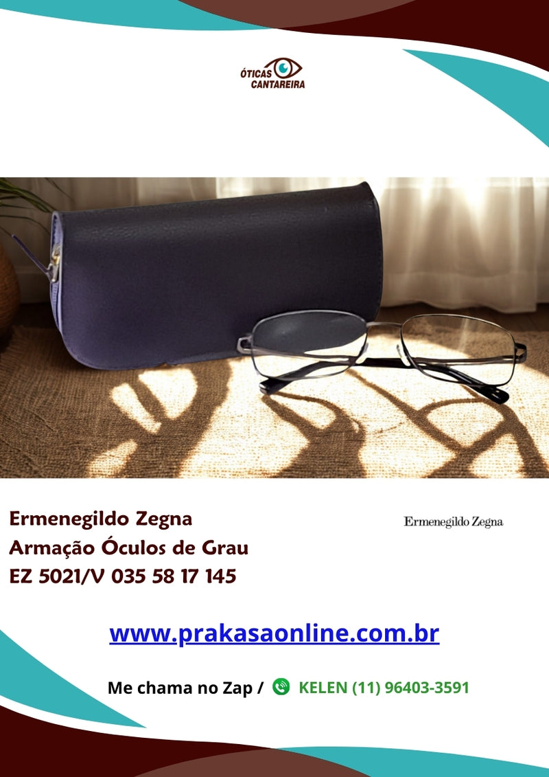 Ermenegildo Zegna - Armação Óculos de Grau - EZ 5021/V 035 58 17 145