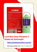 Luminária Mata Mosquito 4 Modos de Iluminação