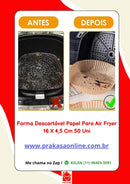 Forma Descartável para Air Fryer com 50 unidades