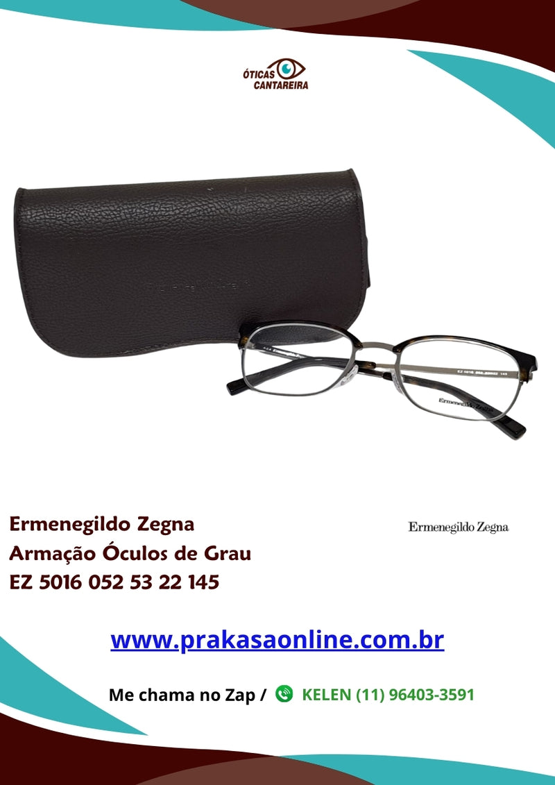 Ermemegildo Zegna - Armação Óculos de Grau - EZ 5016 052 53 22 145