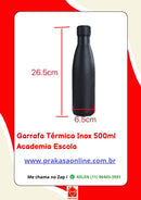 Garrafa Térmica Inox 500ml  Academia Escola