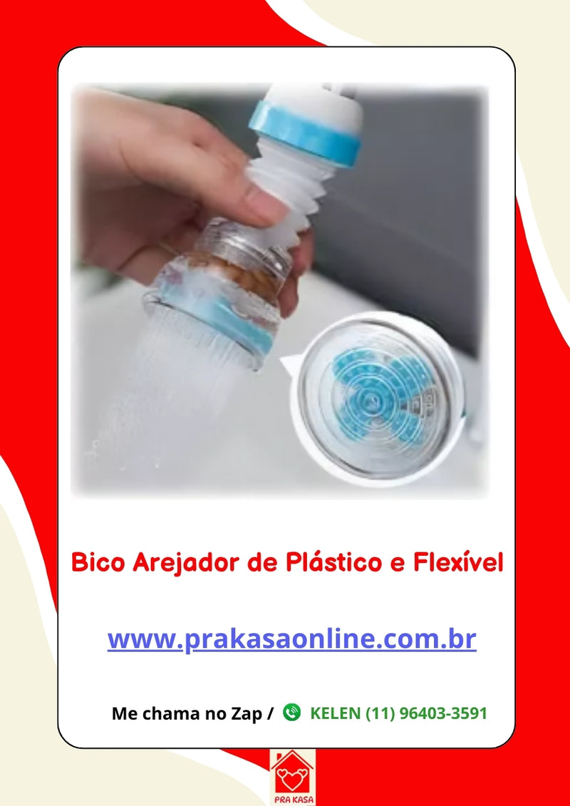 Arejador Para Torneira Universal Chuveirinho Giratório 360º
