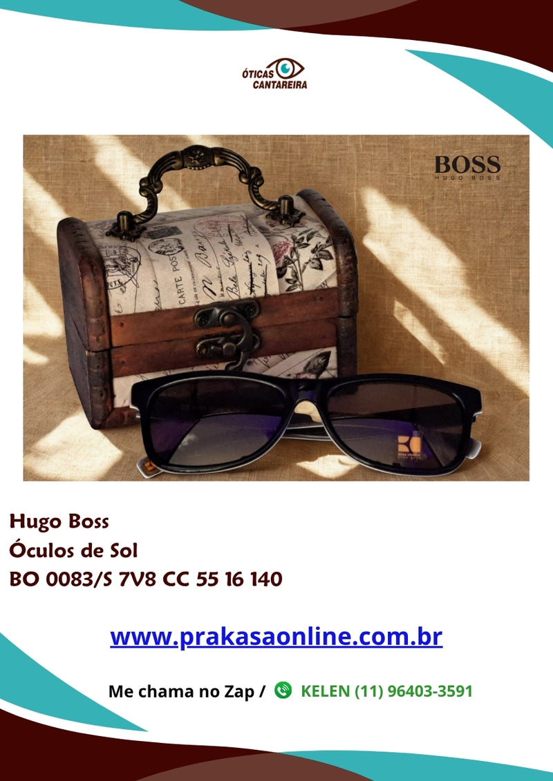 Hugo Boss - Óculos de Sol - BO 0083/S 7V8 CC 55 16 140