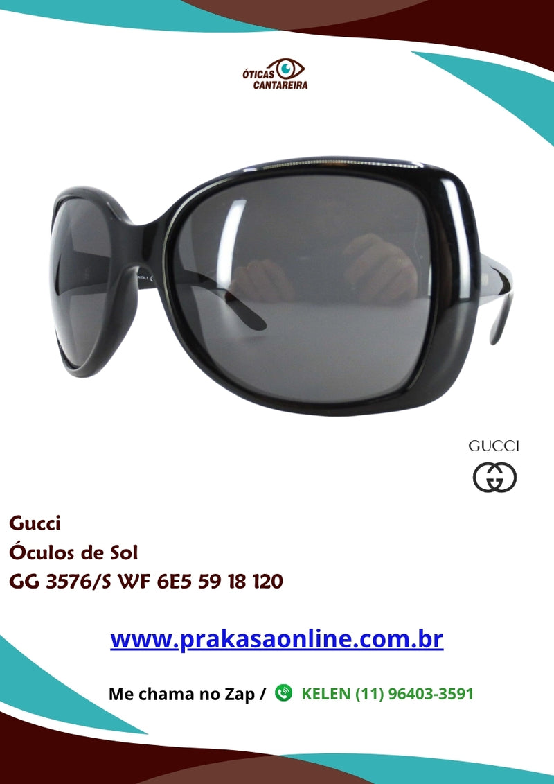 Gucci - Óculos de Sol - GG 3576/S WF 6E5 59 18 120