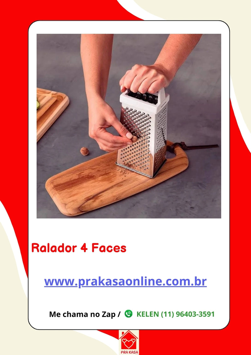 Ralador 4 faces Aço Inox