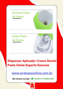 Dispenser Aplicador Creme Dental Pasta Dente Suporte Escovas