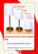 Luminária de Mesa Recarregável USB