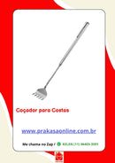 Coçador para costas portátil ajustável telescópio