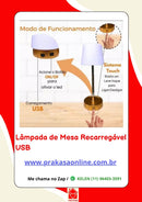 Luminária de Mesa Recarregável USB