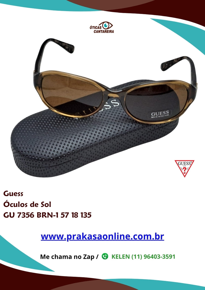 Guess - Óculos de Sol - GU 7356 BRN-1 57 18 135