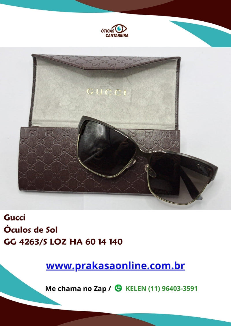 Gucci - Óculos de Sol - GG 4263/S LOZ HA 60 14 140