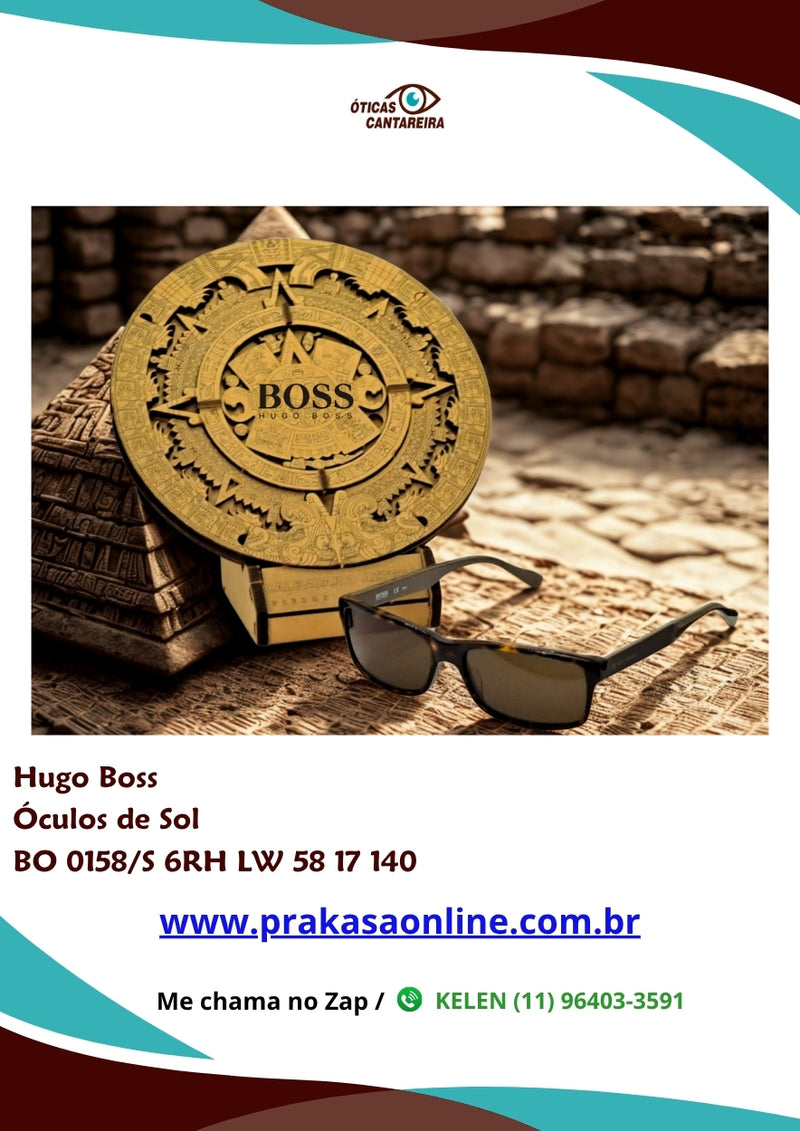 Hugo Boss - Óculos de Sol - BO 0158/S 6RH LW 58 17 140