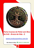 Porta-Incenso de Metal com Bico de Imã