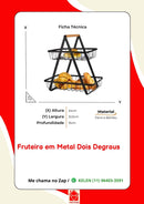 Fruteira em Metal Dois Níveis