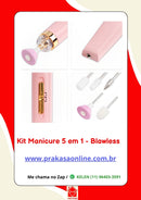 Lixadeira de Unha 5 em 1  - Manicure - Sem Fio Portátil Ponta Intercambiável Recarregável