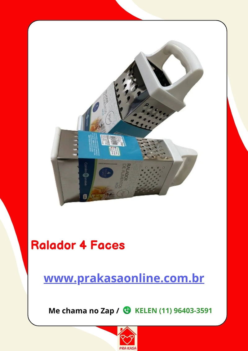 Ralador 4 faces Aço Inox