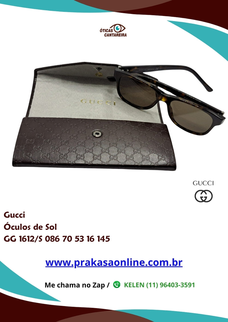 Gucci - Óculos de Sol - GG 1612/S 086 70 53 16 145