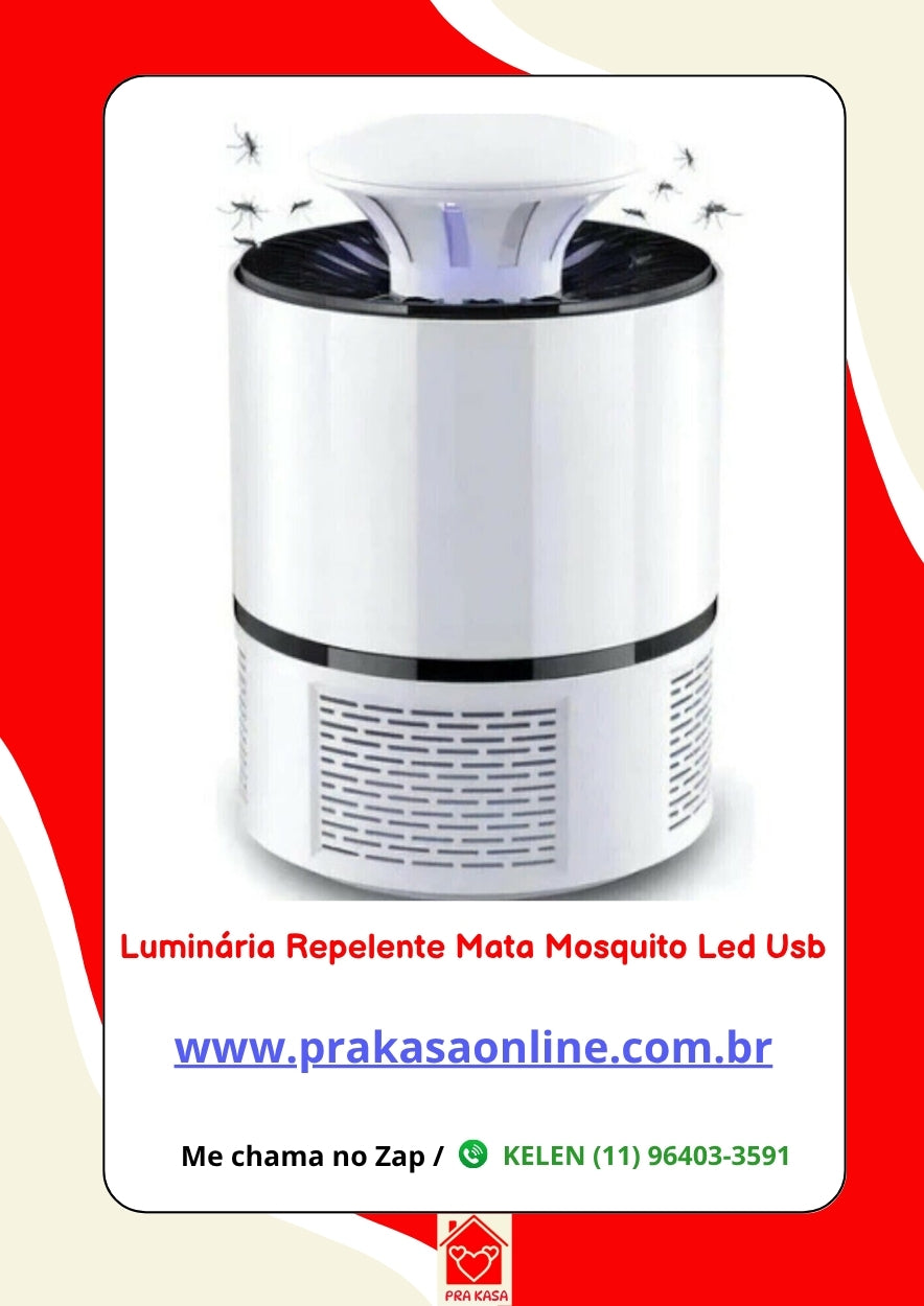 Luminária Repelente Mata Mosquito Led Usb