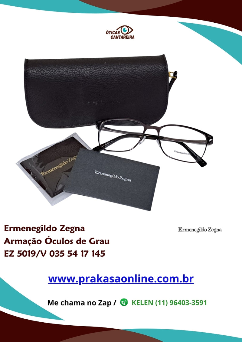Ermenegildo Zegna - Armação de Óculos de Grau - EZ 5019/V 035 54 17 145