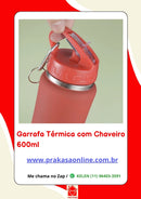 Garrafa Térmica com Chaveiro - 600 ml