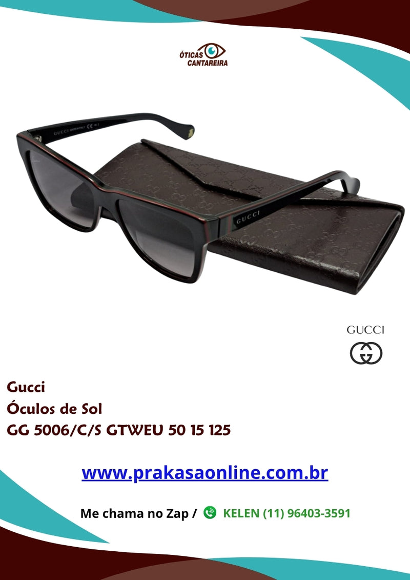 Gucci - Óculos de Sol - GG 5006/C/S GTWEU 50 15 125
