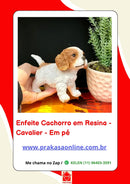 Enfeite Cachorro em Resina - Cavalier