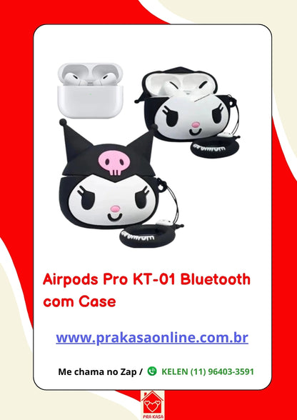 Airpods Pro KT-01 Bluetooth  com Case