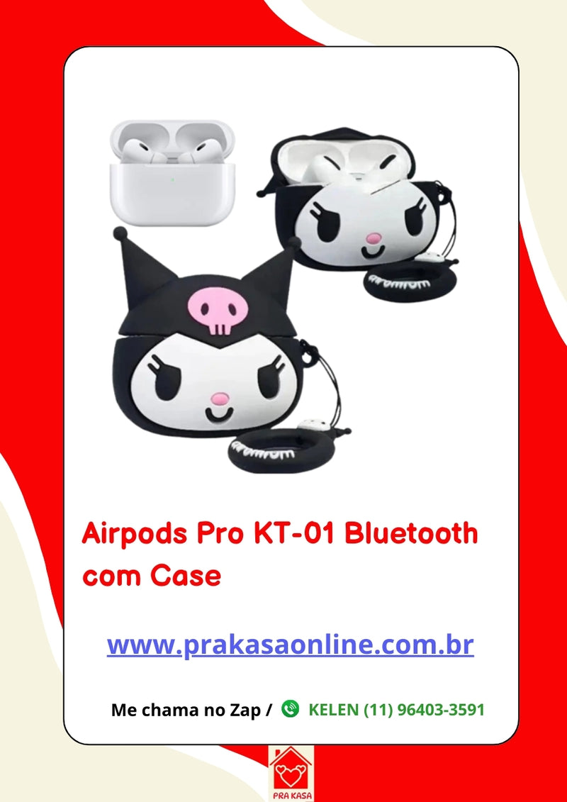 Airpods Pro KT-01 Bluetooth  com Case