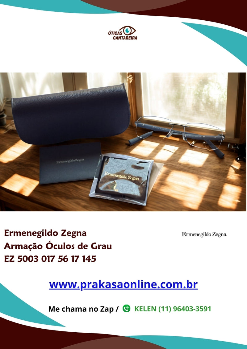 Ermenegildo Zegna - Armação Óculos de Grau - EZ 5003 017 56 17 145