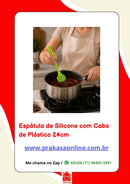 Espátula de Silicone com Cabo de Plástico 24cm