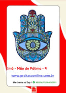 Imã de Geladeira Mão de Fátima de Cerâmica