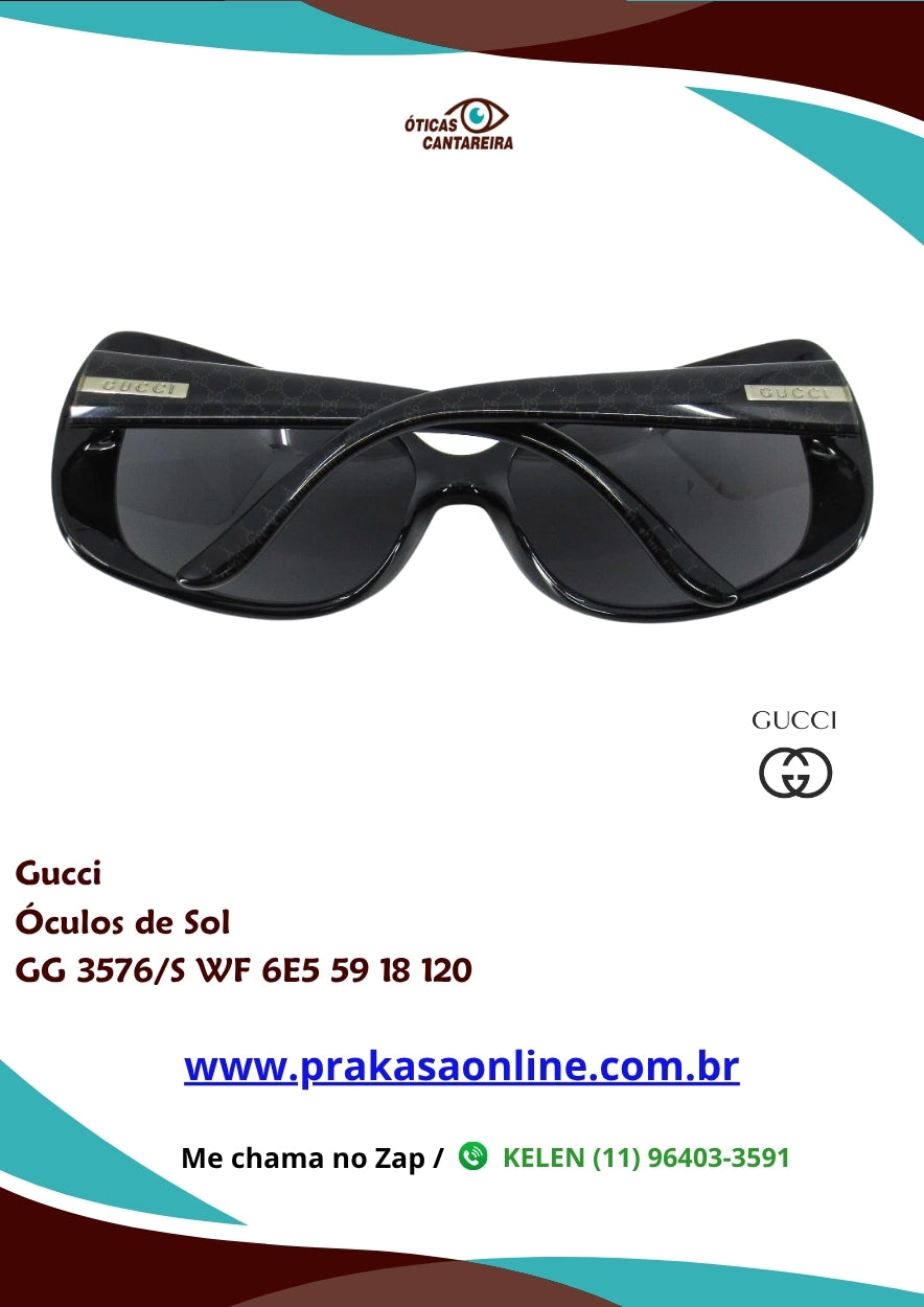 Gucci - Óculos de Sol - GG 3576/S WF 6E5 59 18 120