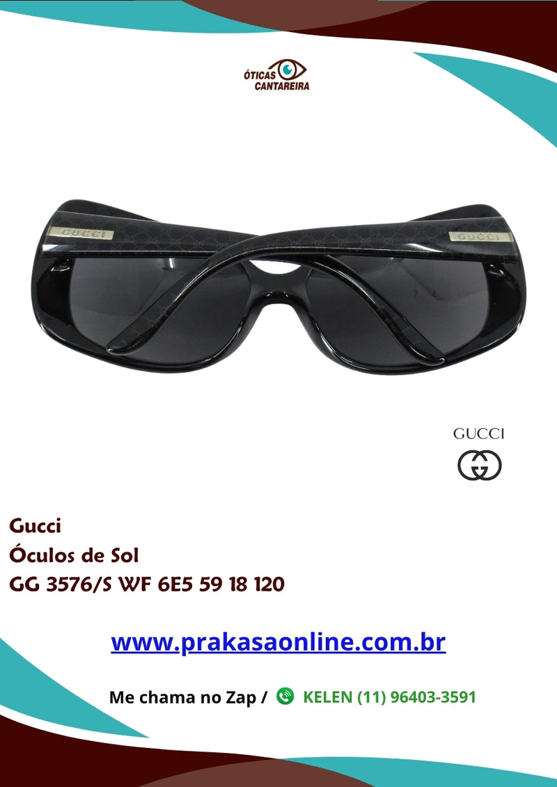 Gucci - Óculos de Sol - GG 3576/S WF 6E5 59 18 120