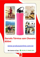 Garrafa Térmica com Chaveiro - 600 ml