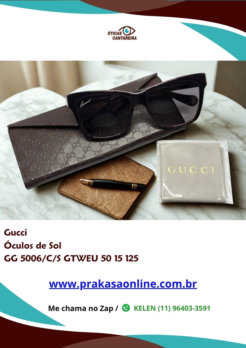Gucci - Óculos de Sol - GG 5006/C/S GTWEU 50 15 125
