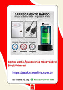 Bomba Galão Água Elétrica Recarregável Bivolt Universal