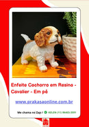 Enfeite Cachorro em Resina - Cavalier