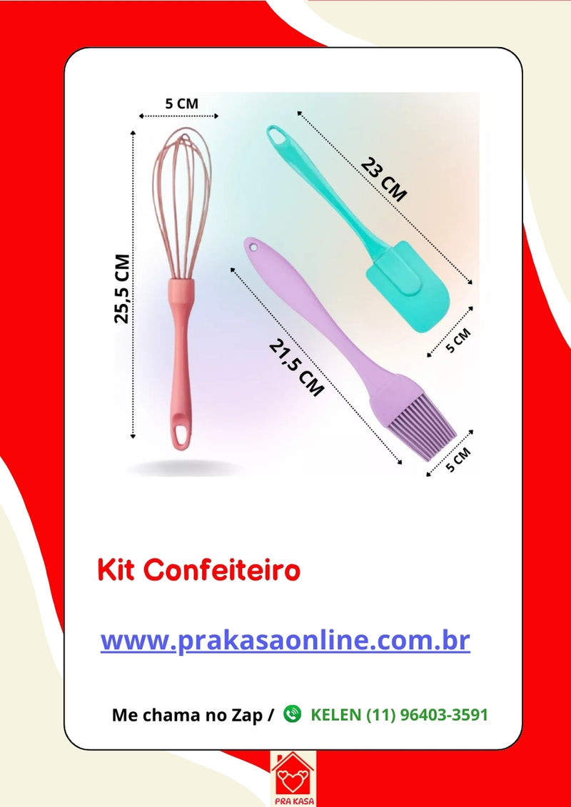 Kit Confeiteiro - 3 peças