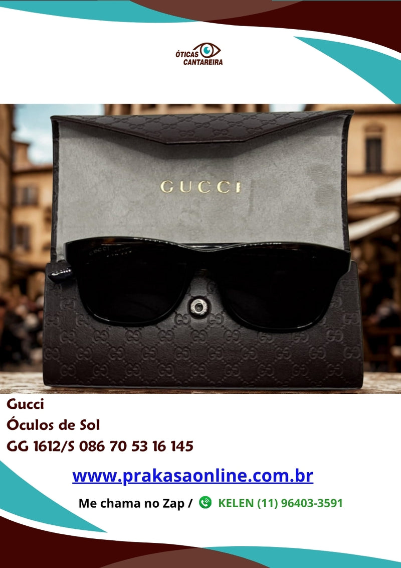 Gucci - Óculos de Sol - GG 1612/S 086 70 53 16 145