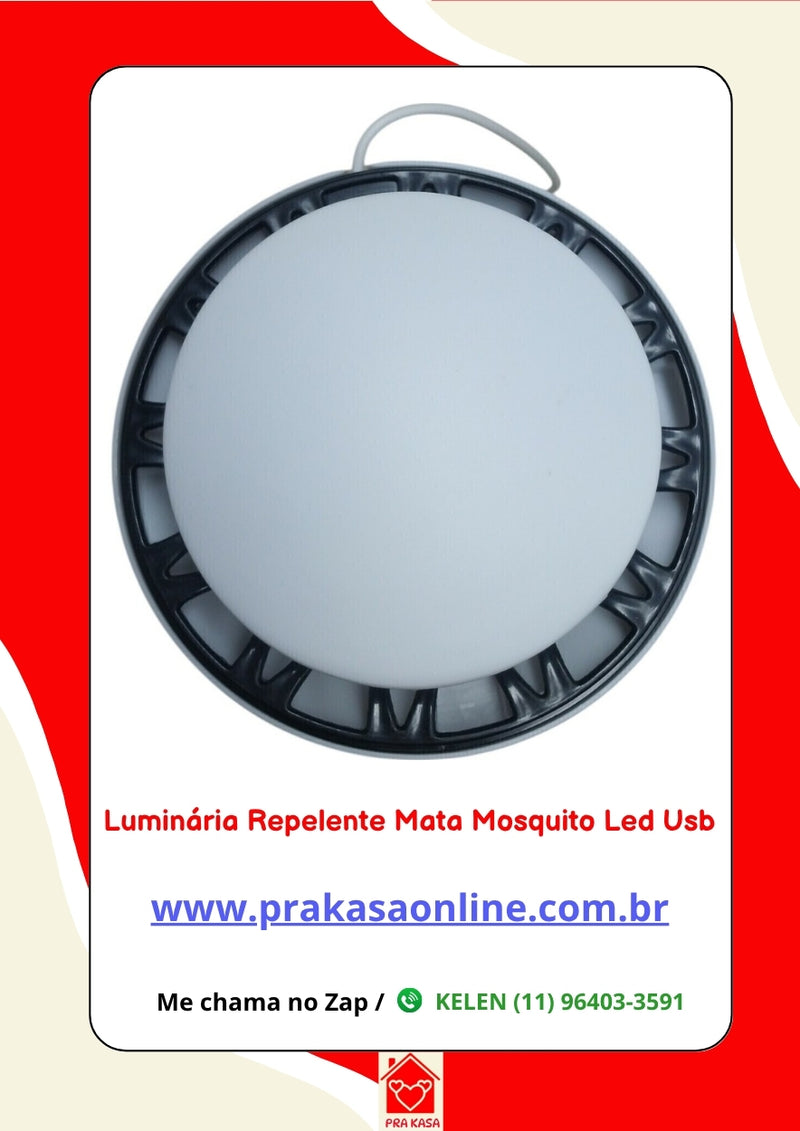 Luminária Repelente Mata Mosquito Led Usb