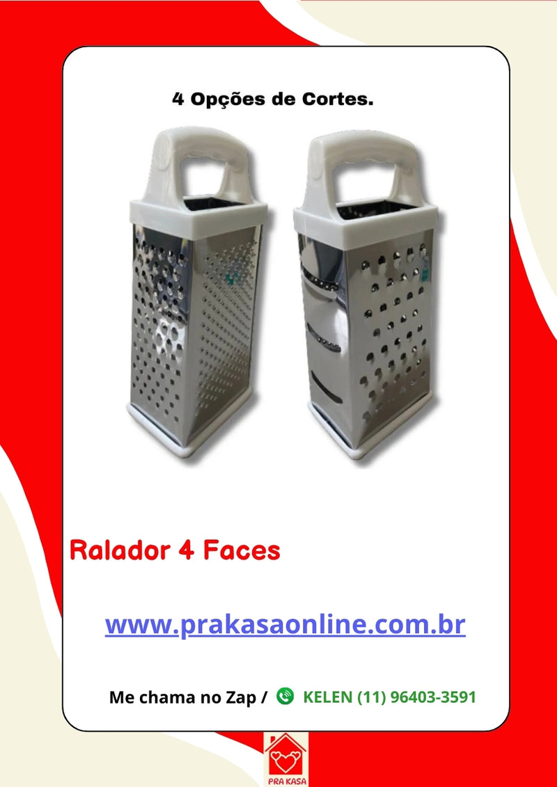 Ralador 4 faces Aço Inox