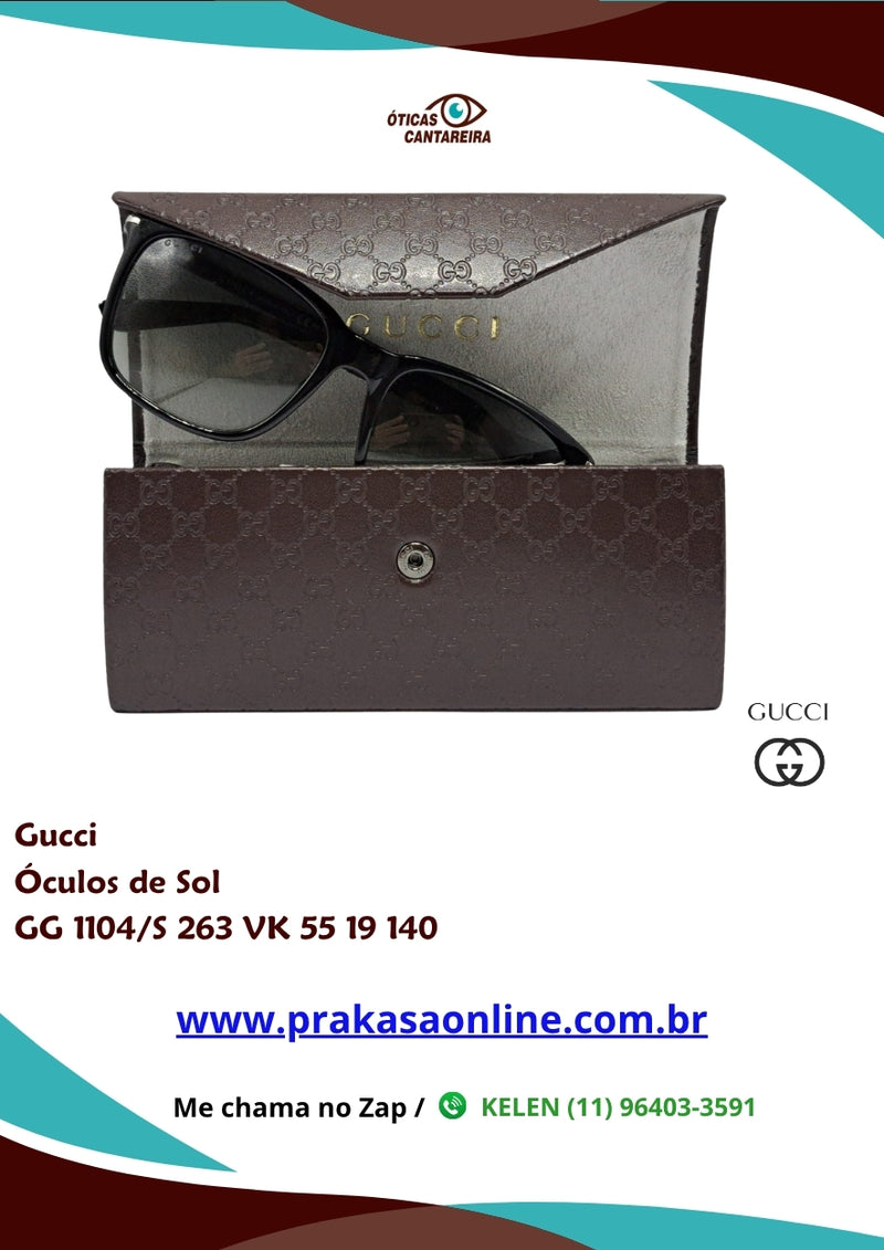 Gucci - Óculos de Sol - GG 1104/S 263 VK 55 19 140