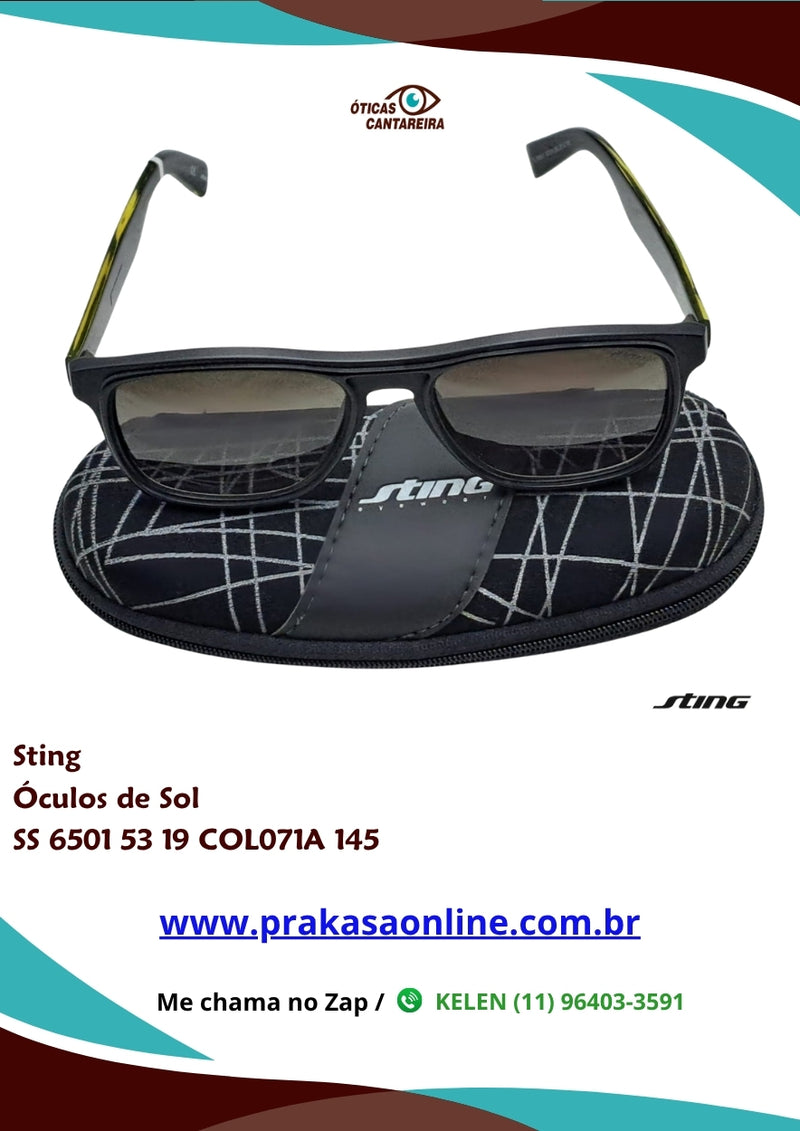 Sting - Óculos de Sol - SS 6501 53 19 COL071A 145